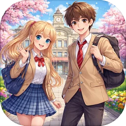 Anime Girl Sakura High School simgesi